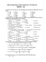 BAI TAP BOI DUONG HSG AV8 ( TEST 11 - TEST 12)