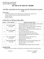 Kế hoạch Đoàn Đội tháng 10.2009