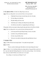 Đề thi khảo sát GD 8 (2009 - 2010)