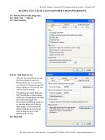 Cách tạo Password cho Powerpoint