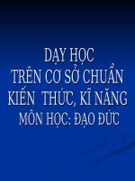 Tài liệu tập huấn Chuẩn KT-KN Tiểu học môm Đạo đức