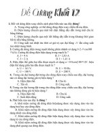 Ôn tập Vật lí 12- chương 3( chọn lọc)