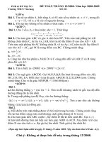 Báo toán THCS Văn Lang