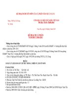 Kế hoạch cá nhân môn ngữ văn 7,8 năm học2010-2011