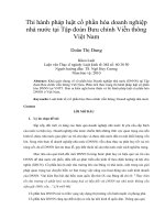 Thi hành pháp luật cổ phần hóa doanh nghiệp  nhà nước tại Tập đoàn Bưu chính Viễn thông  Việt Nam