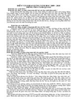 Diễn văn khai giảng năm học 0910