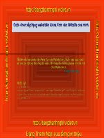 Code chèn xếp hạng webs trên Alexa.Com vào Website của mình