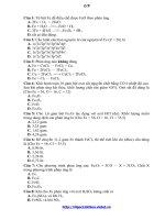 Hóa 12 - Trắc nghiệm - Sắt, kim loại khác