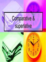 Comparative and Superlative