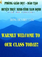 HỘI GIẢNG HUYỆN 2007-2008 MÔN ANH VĂN