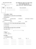 de thi khao sat mon toan-TV  lop 2 dau nam 2010 (chuan)