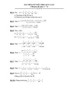 Dãy phân số viết theo quy luật