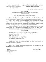 Quyet dinh thanh ly hop dong lao dong