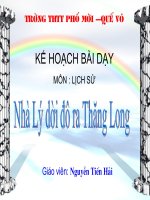 Lich su ( 9 ) Nha Ly doi do ra Thang Long