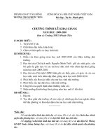 Chương trình lễ khai giảng 2009-2010