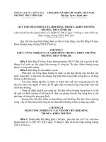 quy chế hoạt động của hội đồngthi đua khen thưởng