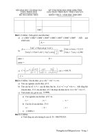 Đề thi HSG MTBT Tỉnh TTH 2008