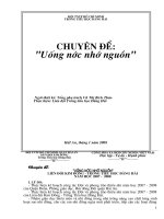 Chuyên đề : Uống nước nhớ nguồn