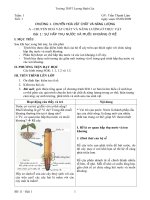 Bài 1 Sự hấp thụ nước