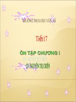 ÔN TẬP CHƯƠNG I - HÌNH 9