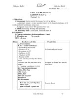 Giáo Án Anh 6 tiết 6