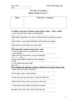 kiÎmta 1 tiet anh 9 (sau bai 2,3)