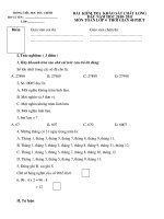 de thi khao sat mon toan-TV  lop 4 dau nam 2010 (chuan)