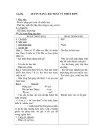 LUYỆN BÀI TOÁN VỀ NHIỀU HƠN