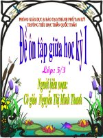 ÔN TẬP KIỂM TRA LỚP 5-GHK1-NH 2010-2011