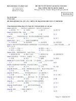 ĐỀ THI TUYỂN SINH CAO ĐẲNG NĂM 2013 Môn: TIẾNG TRUNG QUỐC; Khối D mã đề  638 