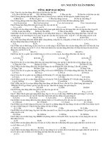 Bài tập Dao động cơ học