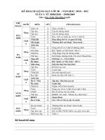 Lịch báo giảng tuần 1