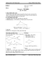 Hình học 8 - Tiết 1