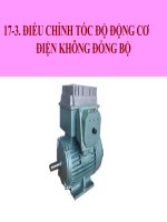 Điều chỉnh tốc độ động cơ điện không đồng bộ.