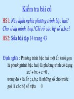 Công thức nghiệm của PT bậc 2