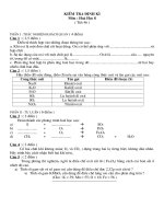 De va dap an Hoa 9HKII