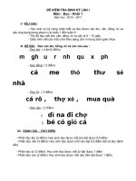 GK1 TIẾNG VIỆT LỚP 1