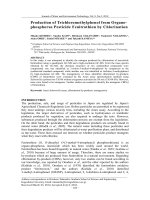 Production of Trichloromethylphenol from Organophosphorus Pesticide Fenitrothion by Chlorination