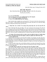 Bài thu hoạch 4 năm thực hiện cuộc vận động