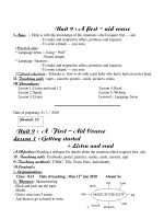 Tiếng Anh 8 Kì II 2010