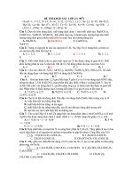 đề thi chất lượng lớp 12- có đ/a