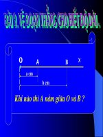 Ve doan thang cho biet do dai