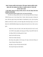 THỰC TRẠNG KIỂM TOÁN HÀNG TỒN KHO TRONG KIỂM TOÁN BÁO CÁO TÀI CHÍNH TẠI CÔNG TY KIỂM TOÁN TƯ VẤN XÂY DỰNG VIỆT NAM