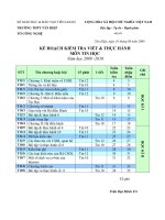 Kế hoạch kiểm tra Tin 3 khối