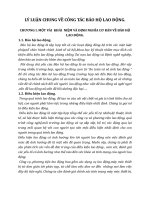 LÝ LUẬN CHUNG VỀ CÔNG TÁC BẢO HỘ LAO ĐỘNG