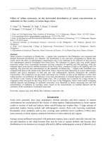 Effect of urban emissions on the horizontal distribution of metal concentration in sediments in the vicinity of Asian large cities