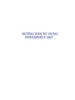Huong dan sd powerpoint 2003