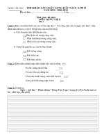 De khao sat dau nam (Tieng Viet 2)