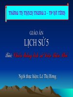 Lịch sử 5 ( Chiến thắng LS Điện Biên Phủ ) - TH Thạch Trung I - Tp Hà Tĩnh