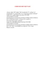 CODE BẢN ĐỒ VIỆT NAM